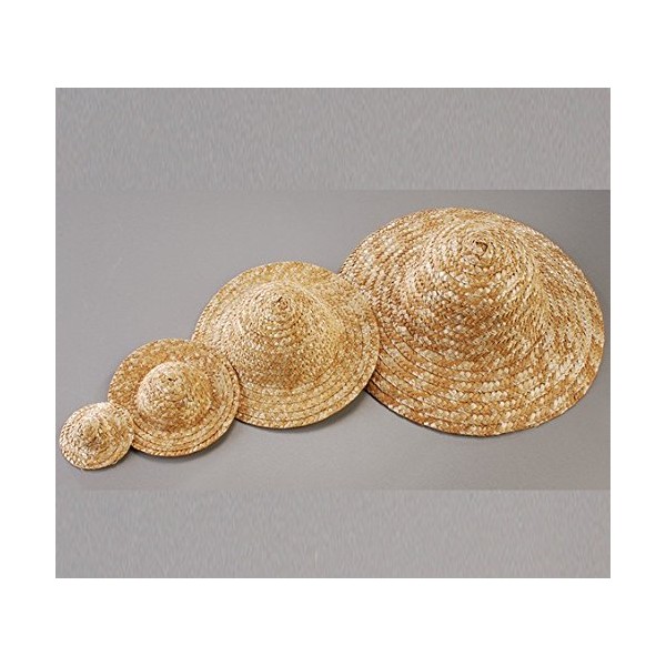 Efco Chapeau décoratif en Paille, diamètre extérieur 11,5 cm, Naturel Clair