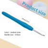 4mm Crochet Hooks Crochet Knitting, Ergonomic Soft Handles Crochet Hooks