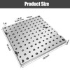 10"x10"x0.8" Aluminum 6061 Fixture Plate Jig Custom CNC Machining Manufacturing