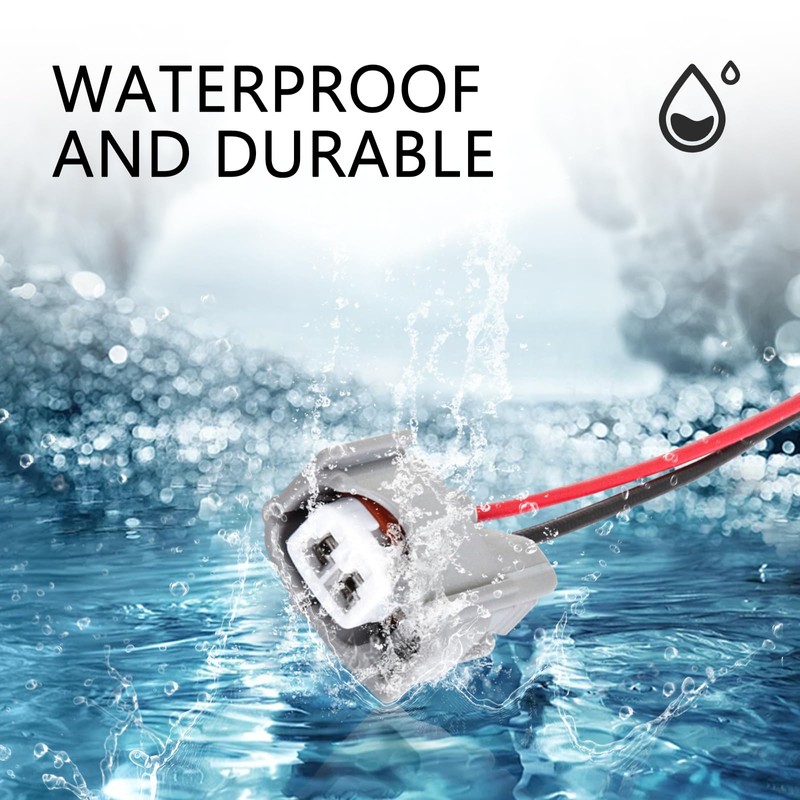 Opuweiy 4 PCS Fuel Injector Connectors, 2 Pin Fuel Injector