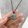 Dream Shop Jade Buddha Charm Pendant Necklace W/ Beads Cord