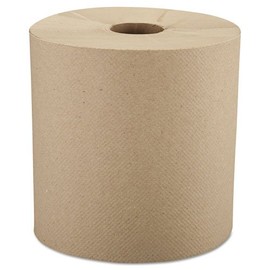 WIN12806 - Windsoft Nonperforated Roll Towels, 8amp;quot; X 800ft, Brown