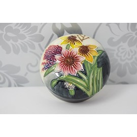 Old Tupton Ware Summer Bouquet Trinket Box Hand Painted Made Tube Lined 1137