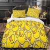 Tabeskly Kids Girls Yellow Duck Cute Soft Zipper Bed Bedding