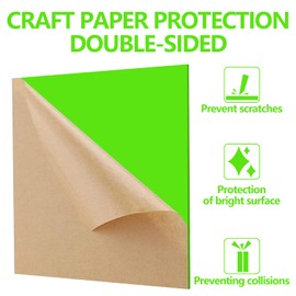 Frddiud 3 Pcs Green Acrylic Plastic Sheets, 12 x 12 x 1/8 Inch Laser Cutting Acrylic Sheets, Acrylic Sheets for DIY Projects, Crafts Art Display, Signs