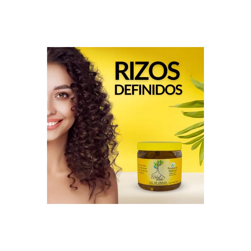 Gel Fijador De Linaza Para Peinar 500gr Arbol Verde Natural