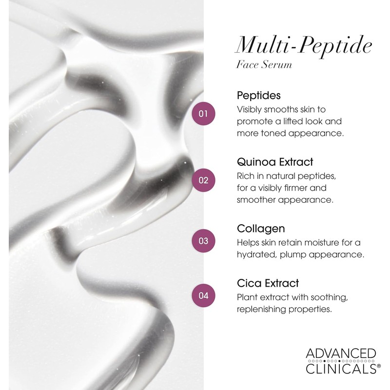 ADVANCED CLINICALS 2 PACK SET - SUERO FACIAL PEPTIDOS ANTI-ARRUGAS