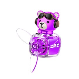 2-in-1 Car Vent Air Freshener with Silicone Clip, 2 Fragrance Modes | 6-Month Supply (pink, Lemon)