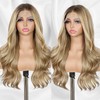 BABEHERS Dirty Blonde Lace Front Wig 13x4 Pre Plucked Synthetic