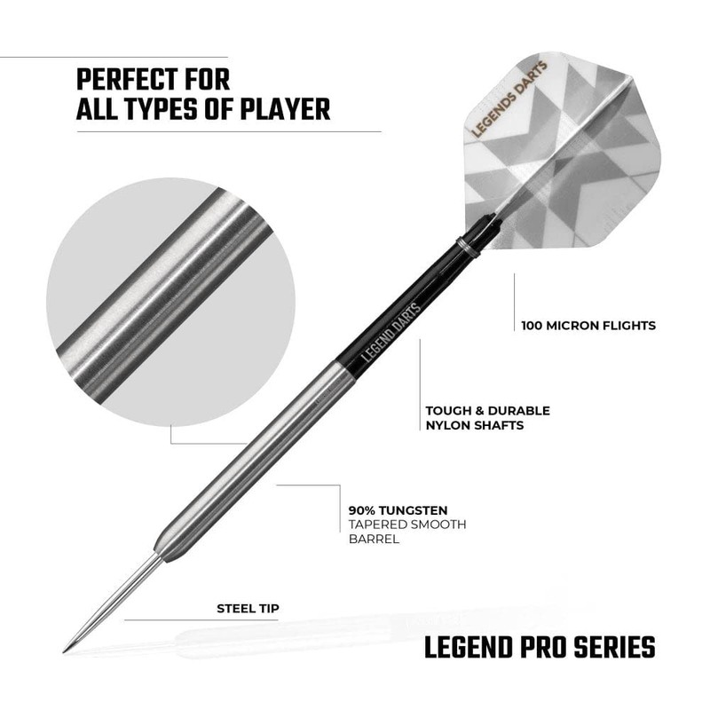 Legend Darts Pro Series V5 90% Steel Darts 24 g
