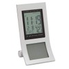 LED Clock Calendar Temperature Radio Controlled Dual Power Solar Battery