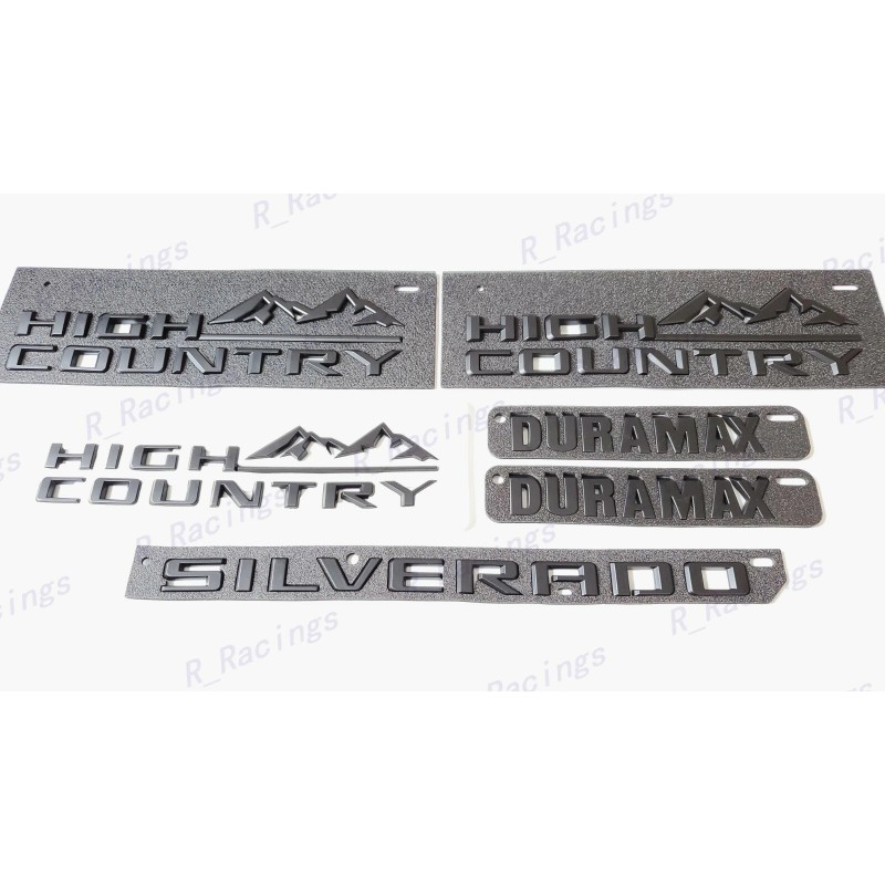 GM Auto Fender Matte Black High Country Rear Hood Duramax