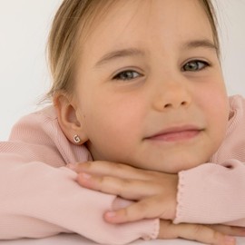 925 Sterling Silver Clear Cubic Zirconia Initial Alphabet Letter Screw Back Earrings for Young Girls and Teens - First Initial Earrings for Stylish Kids - Hypoallergenic and Safe for Sensitive Ears (N)