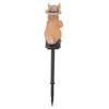Solar Garden Light Bunny Statue Plastic IP65 Waterproof All Weather