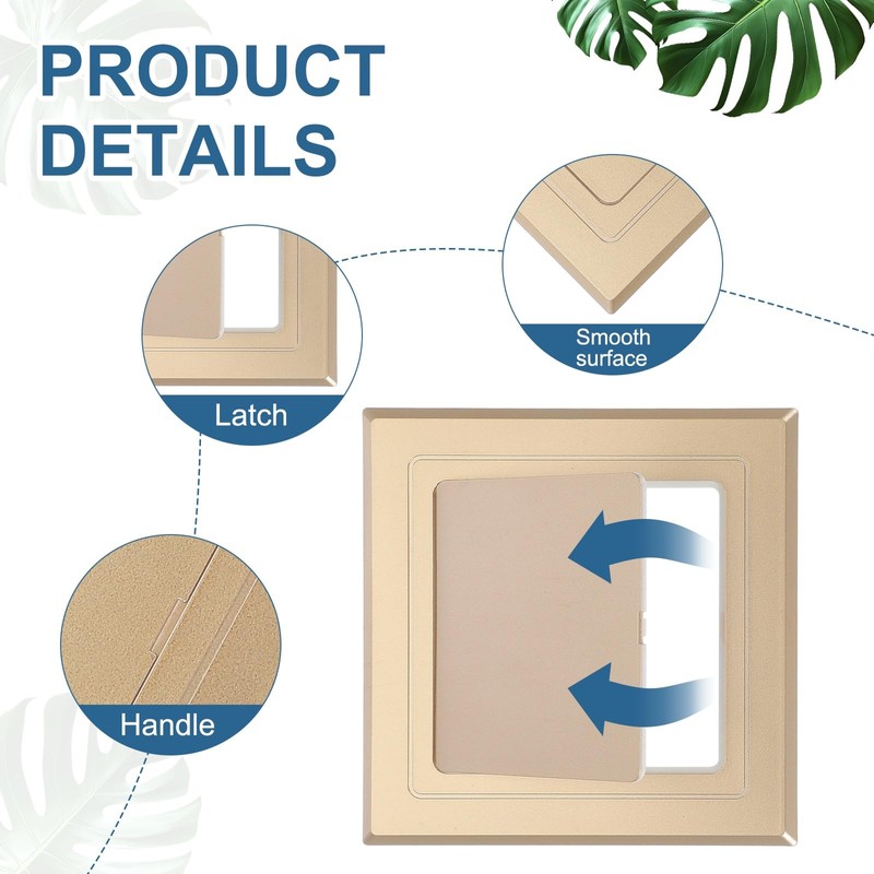 PATIKIL 5x5 Inch Self-Adhesive Access Panel, 2Pcs ABS Plumbing Access