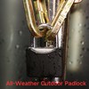 SEPOX® Twins 1-9/16" All-Weather Outdoor Padlocks Keyed Alike, Short Shackle,