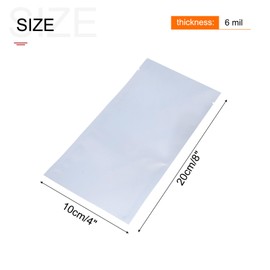 MECCANIXITY Anti Static Bags Shielding Bag 50pcs 4x8inch(10x20cm) Open Top with Labels for Hard Drive HDD SSD