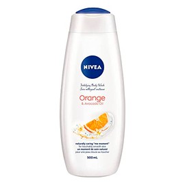 NIVEA Jabón Líquido Corporal Humectante Orange And Avocado Oil (400 ml) jabón sin microplásticos y fórmula biodegradable con aroma refresacante a nara