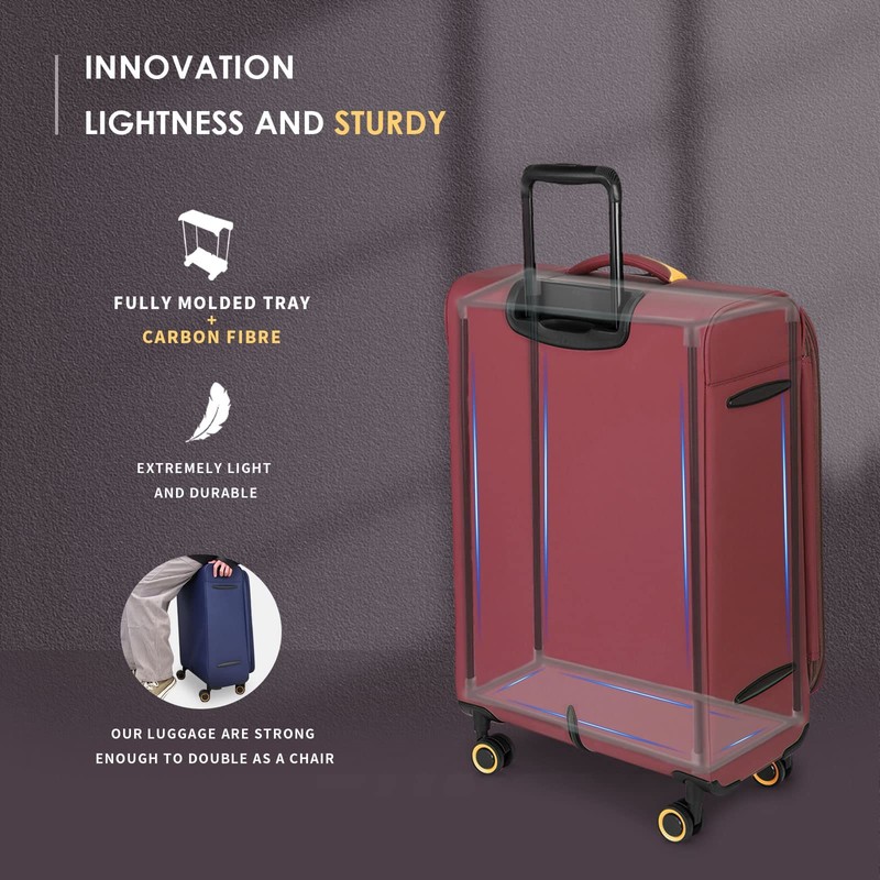Verage Ultralight, Burgundy, Carry-On 20-Inch