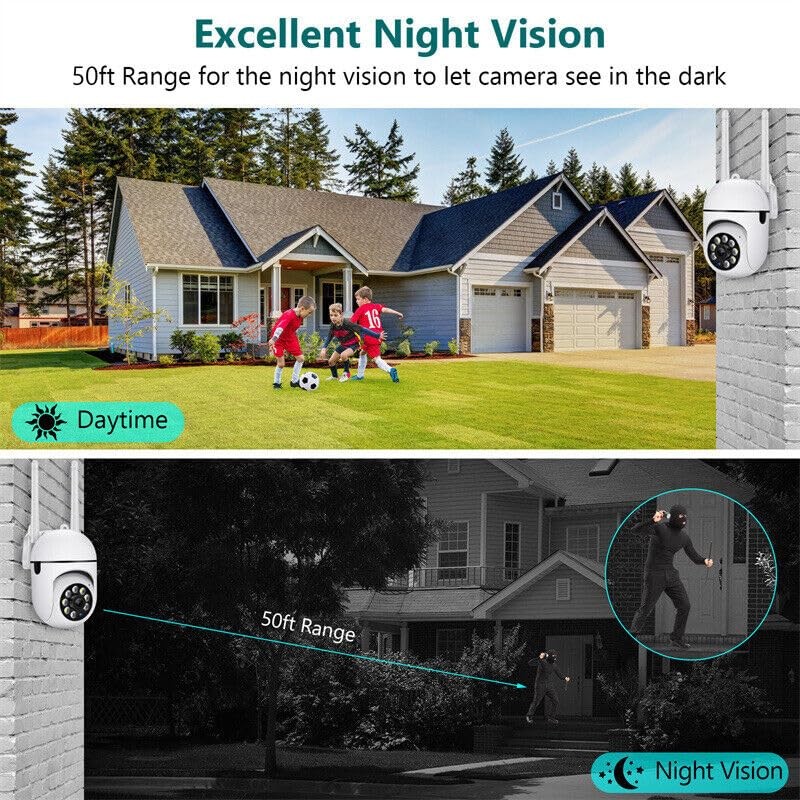 LEDON 1080P WiFi IP Camera Wireless CCTV HD PTZ Smart