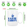 Latte Larry Blue Printings Novelty Mugs, 15 Oz Cute Graphic