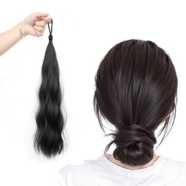 XUZOO Hair Extension, 8 Abando Type, Extension, Twin Wig, Ponioteiru Wig, Extension, Hair Extension, For Dance, Recitals (Black)