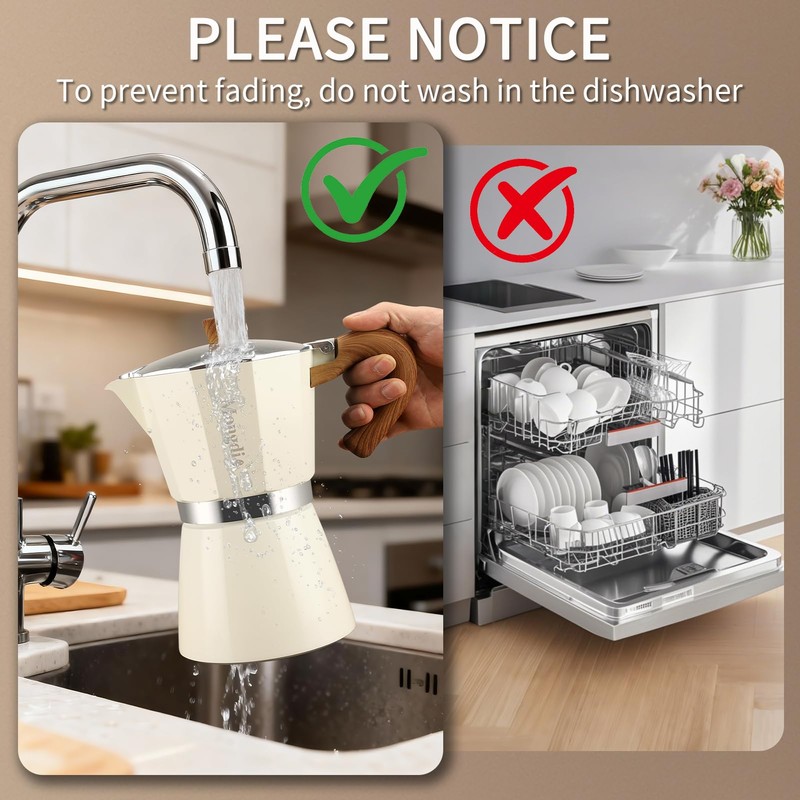 Mongdio Stovetop Espresso Maker Moka Pot, Cuban Coffee Maker Stove