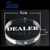 dilib Dealer Button Artificial Crystal Poker Card Game Texas Casino