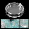 JAGETRADE 38.6mm Clear Round Acrylic Coin Capsule Storage Box Holder