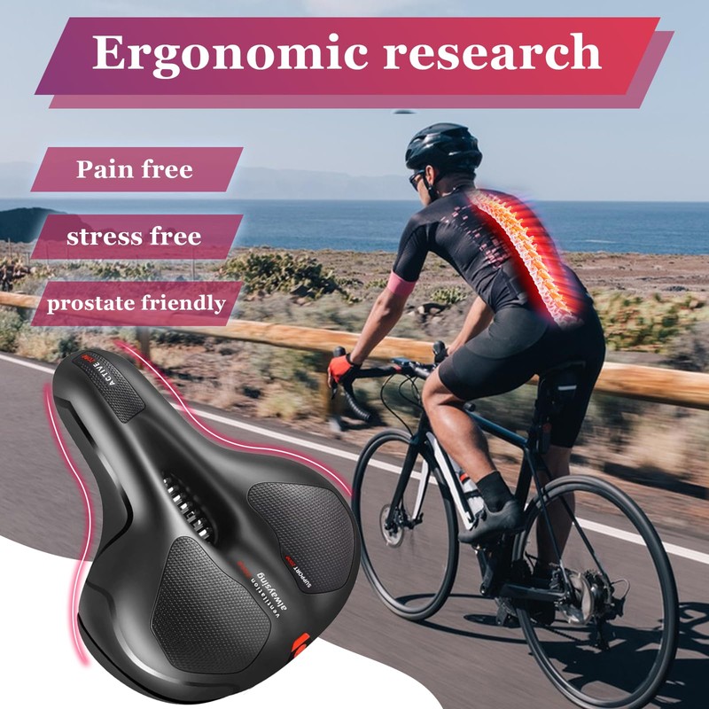 DMJJSD Bicycle Saddle for Men and Women, Ergonomic Bicycle Saddle,