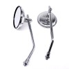 Unbranded Pair 10mm Motorcycle Round Side Rearview Mirrors For Triumph