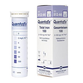 Macherey-Nagel, 91344, Quantofix Total Iron 100, Box of 100 Strips W/O Reagents