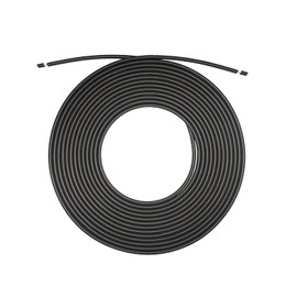 RAKDSYMC Cable de extensión solar de 10 AWG (6 mm²), cable de extensión solar de alambre PV, alambre de cobre estañado resistente a los rayos UV para paneles solares de caravana, barcos, automóviles marinos, exteriores, color negro (10 AWG, 30 pies)