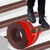 Stair Nosing 12Ft - Brown Rubber Stair Edge Protector -