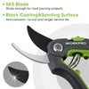 WORKPRO Bypass Pruning Shears, 8’’ Stainless Steel Gardening Hand Pruner,