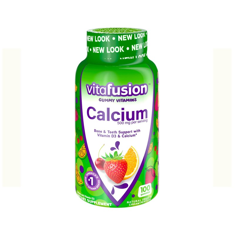 Vitafusion Gummies Calcium with Vitamin D3, 100 Count, Pack of