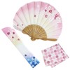 Osaka Chouseido Folding Fan, Women's, Stylish, Business, Folding Bag, Handkerchief