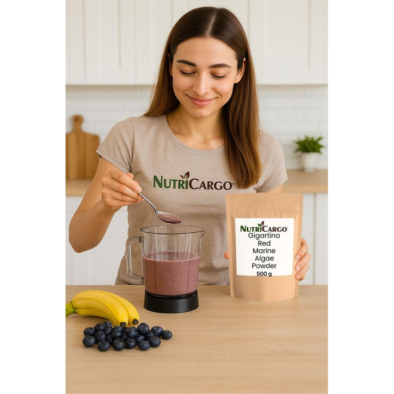 NutriCargo Gigartina Red Marine Algae Powder 500g – Seaweed Powder