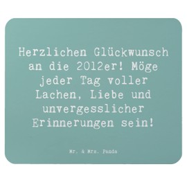 Mr. & Mrs. Panda Mauspad Spruch 2012 Geburtstag Glückwünsche - Geschenk, Liebe, Geburtstagsgeschenk 2012, Herzlichen Glückwunsch, Dankbarkeit,