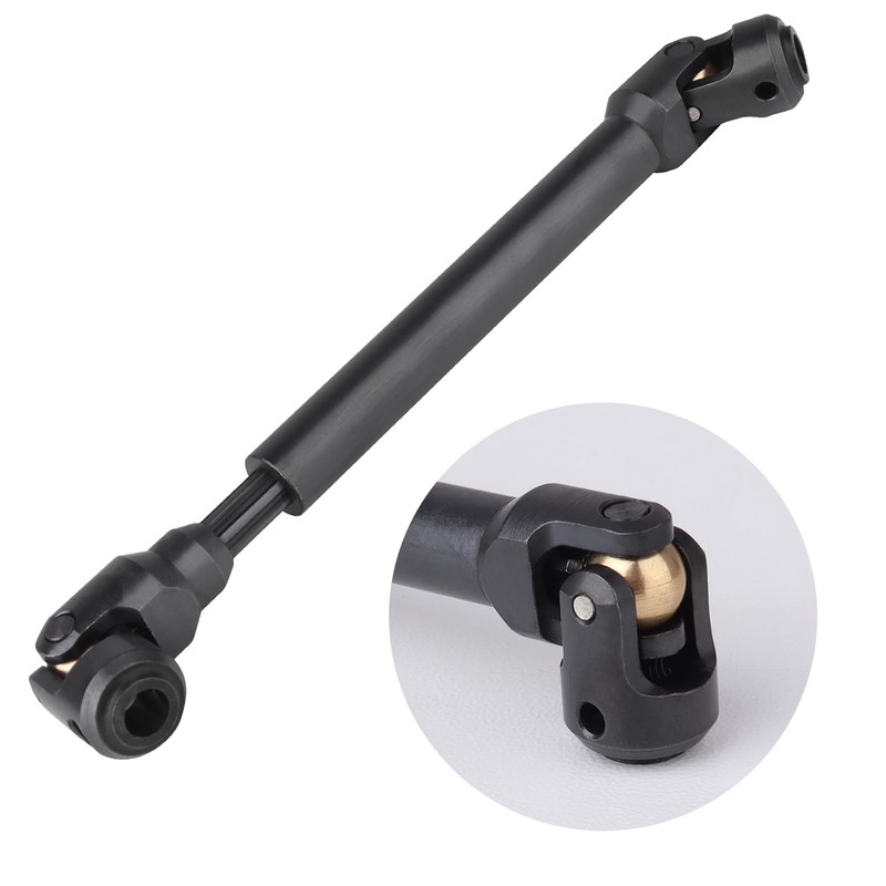 2pcs Hobbyfire 1/10 RC Crawler Drive Shafts Steel Universal Joint