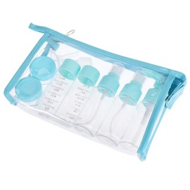 Healeved Travel Essential: 11-Piece Dispensing Bottles Shampoo Lotion Face Wash Pet Material Lightweight Easy to Carry Great for