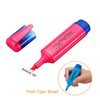 PATIKIL Highlighter Pen, 4 Pack Water Based Broad Tip Writing