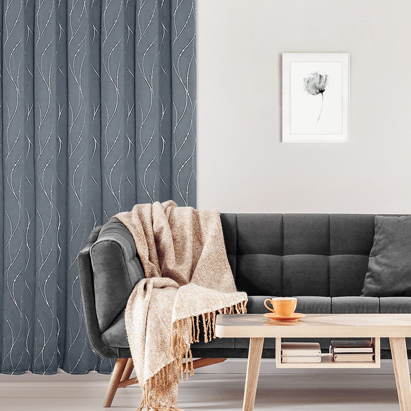 BUHUA Blackout Curtains for Bedroom 2 Panels Set, Grommet Thermal