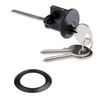XFORT Matt Black Rim Cylinder, Security 5 Pin Rim Cylinder
