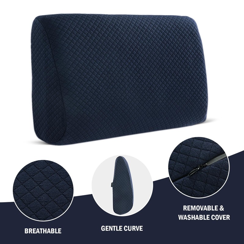 HOMBYS Lumbar Support Pillow for Recliner Chair, Memory Foam Back