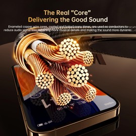 biaze USB C to 3.5mm Audio Aux Jack Cable – USB‑C to Aux Adapter with Built‑in DAC, 48 kHz/16‑Bit High‑Res Sound – Plug & Play for Headphones, Speakers, Car Audio, 1 m