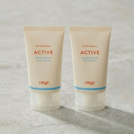 OBGE Object Active Sweat Proof Sunscreen Set Running Sports Activity Sweat-Resistant UV Blocker / 오브제 액티브 스웨트프루프 선크림 세트 런닝 스포츠 액티비티 땀에강한 자외선차단제