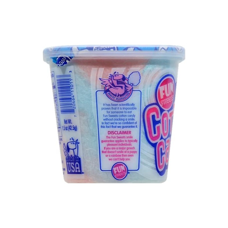 Fun Sweets, Cotton Candy Classic - Cup, 1.5 Ounce, Count
