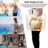 Feeuoai Fall Large Tote Bag Pumpkin Bags Thanksgiving Day Bags