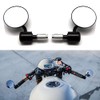 Motorcycle Handlebar Bar End Mirror, Rearview Mirror Universal 7/8" Handle